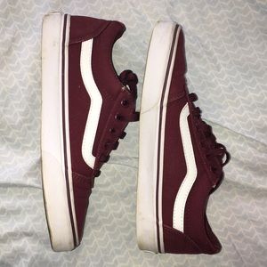 Bargundy vans